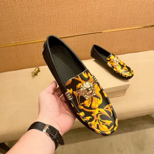 Replica Versace Leather Shoes For Men #1423031 $76.00 USD for Wholesale