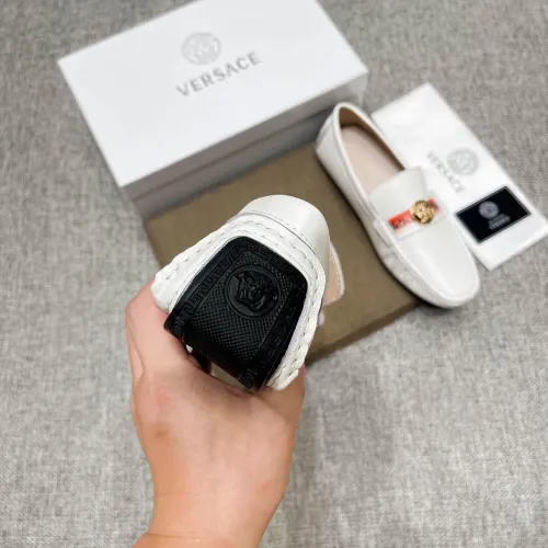 Replica Versace Leather Shoes For Men #1423059 $80.00 USD for Wholesale