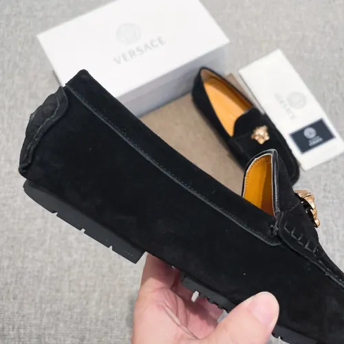 Replica Versace Leather Shoes For Men #1423061 $80.00 USD for Wholesale