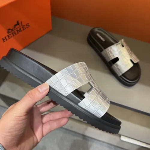 Replica Hermes Slippers For Men #1423157 $52.00 USD for Wholesale
