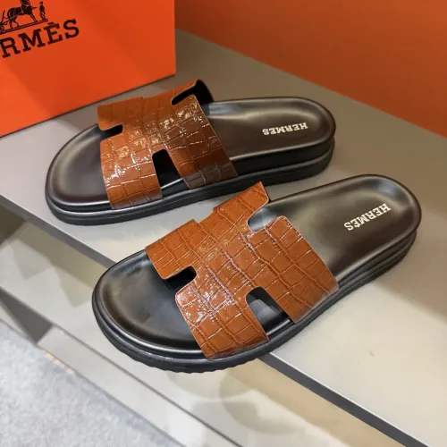 Hermes Slippers For Men #1423165 $52.00 USD, Wholesale Replica Hermes Slippers