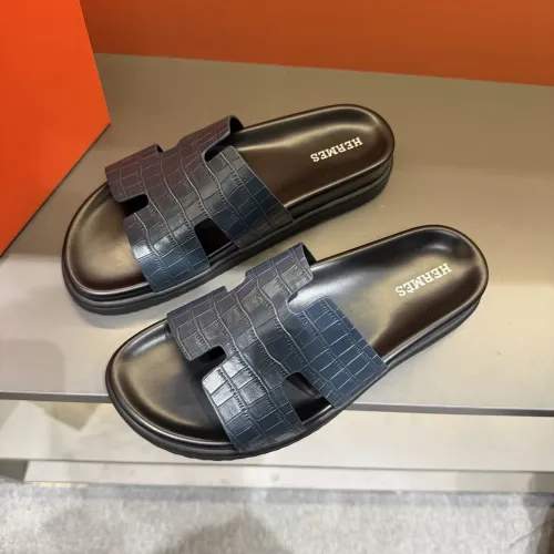 Replica Hermes Slippers For Men #1423167 $52.00 USD for Wholesale