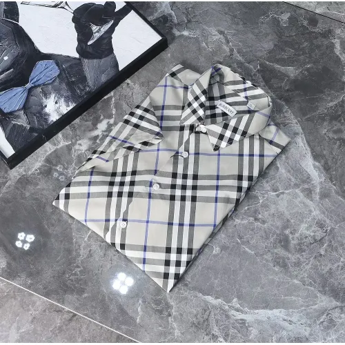 Replica Burberry Shirts Short Sleeved For Men #1423719 $39.00 USD for Wholesale