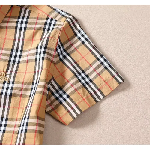 Replica Burberry Shirts Short Sleeved For Women #1423744 $36.00 USD for Wholesale