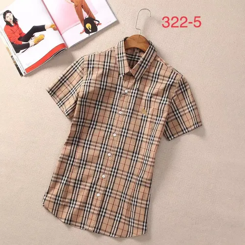 Burberry Shirts Short Sleeved For Women #1423745 $36.00 USD, Wholesale Replica Burberry Shirts