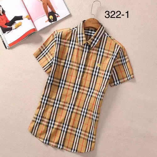 Burberry Shirts Short Sleeved For Women #1423750 $36.00 USD, Wholesale Replica Burberry Shirts