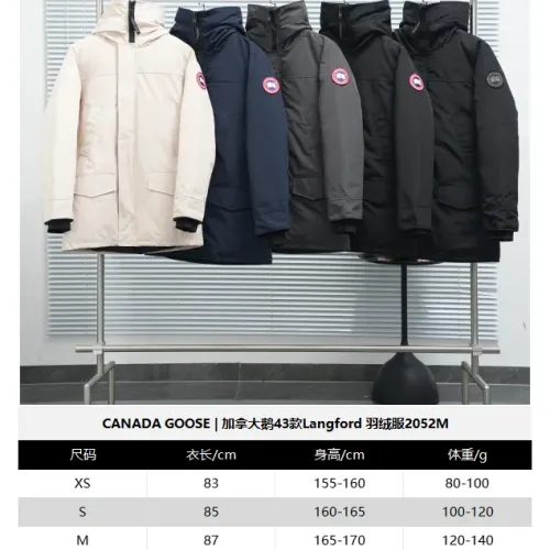 Replica Canada Goose Down Feather Coat Long Sleeved For Unisex #1423762 $160.00 USD for Wholesale