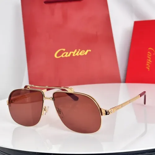 Cartier AAA Quality Sunglassess #1423821 $60.00 USD, Wholesale Replica Cartier AAA Quality Sunglassess