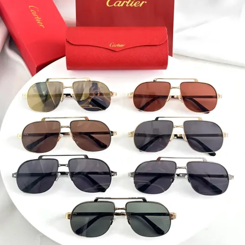 Replica Cartier AAA Quality Sunglassess #1423823 $60.00 USD for Wholesale
