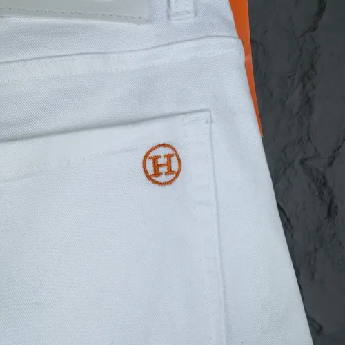 Replica Hermes Jeans For Men #1423869 $48.00 USD for Wholesale