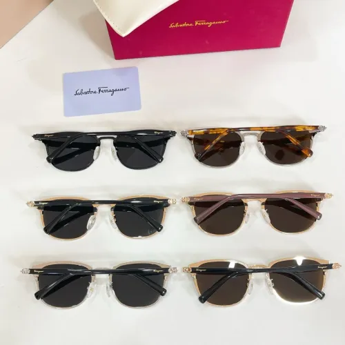Replica Salvatore Ferragamo AAA Quality Sunglasses #1424162 $56.00 USD for Wholesale
