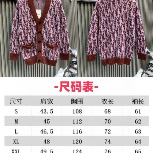 Replica Christian Dior Sweaters Long Sleeved For Unisex #1424222 $72.00 USD for Wholesale