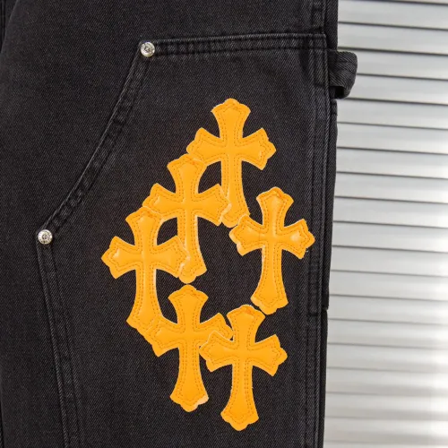 Replica Chrome Hearts Jeans For Men #1424518 $56.00 USD for Wholesale