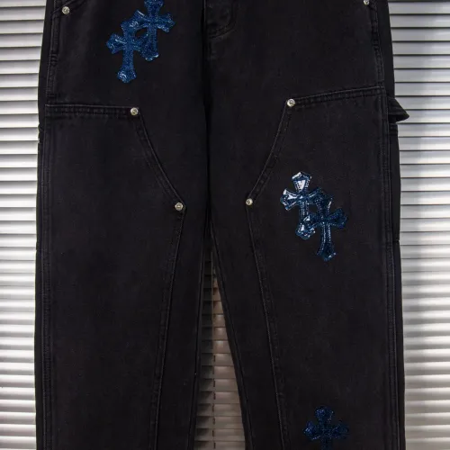Replica Chrome Hearts Jeans For Men #1424522 $56.00 USD for Wholesale
