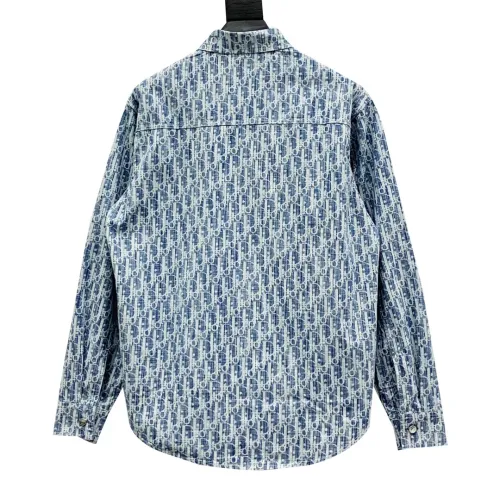 Replica Christian Dior Shirts Long Sleeved For Men #1424596 $42.00 USD for Wholesale