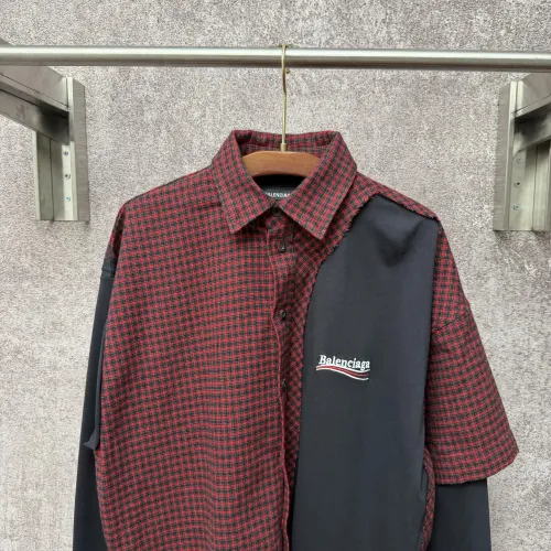Replica Balenciaga Shirts Long Sleeved For Men #1424800 $98.00 USD for Wholesale