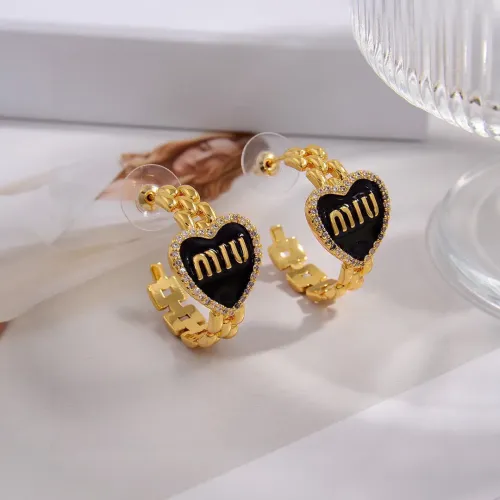 MIU MIU Earrings For Women #1424873 $27.00 USD, Wholesale Replica MIU MIU Earrings