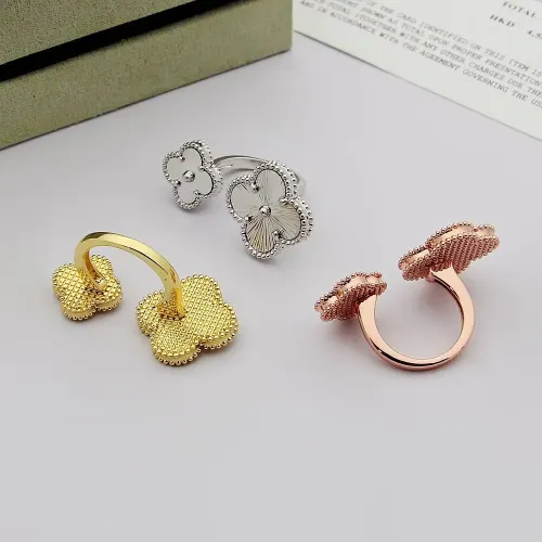 Replica Van Cleef & Arpels Rings In Rose Gold For Women #1425131 $25.00 USD for Wholesale