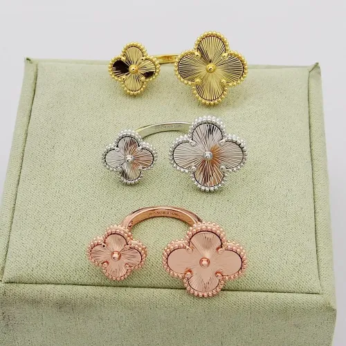 Replica Van Cleef & Arpels Rings In Rose Gold For Women #1425131 $25.00 USD for Wholesale