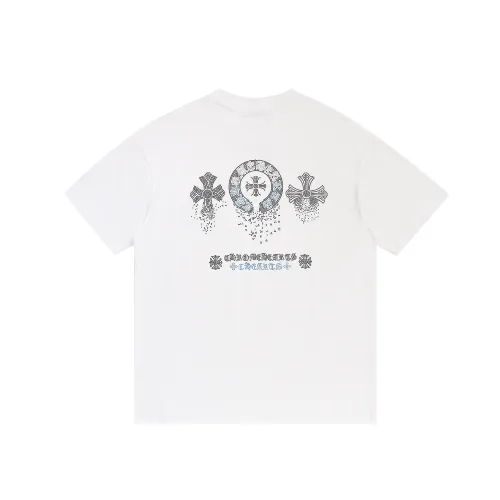 Chrome Hearts T-Shirts Short Sleeved For Unisex #1425443 $36.00 USD, Wholesale Replica Chrome Hearts T-Shirts