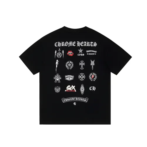 Chrome Hearts T-Shirts Short Sleeved For Unisex #1425454 $36.00 USD, Wholesale Replica Chrome Hearts T-Shirts
