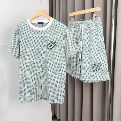 Louis Vuitton LV Tracksuits Short Sleeved For Men #1425515 $60.00 USD, Wholesale Replica Louis Vuitton LV Tracksuits
