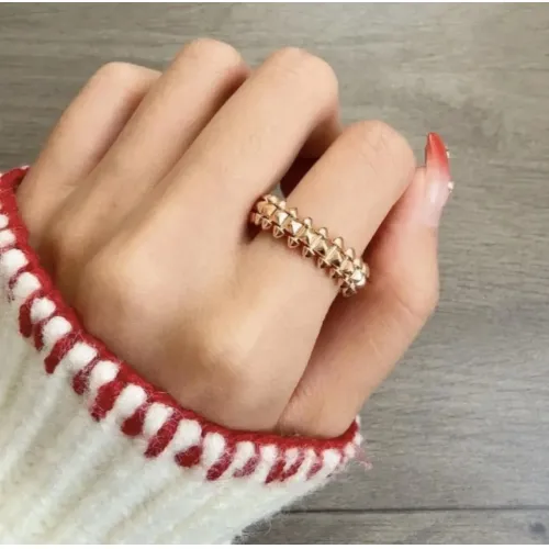 Replica Cartier Rings In Rose Gold #1425773 $32.00 USD for Wholesale