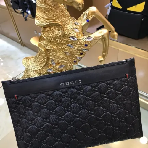 Replica Gucci AAA Man Pouches #1425851 $64.00 USD for Wholesale