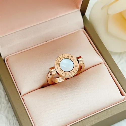 Replica Bvlgari Rings In Rose Gold For Women #1425879 $29.00 USD for Wholesale
