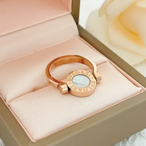 Replica Bvlgari Rings In Rose Gold For Women #1425879 $29.00 USD for Wholesale