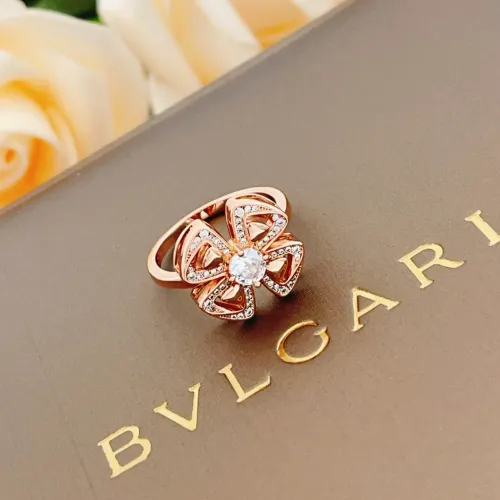 Replica Bvlgari Rings In Rose Gold For Women #1425883 $29.00 USD for Wholesale