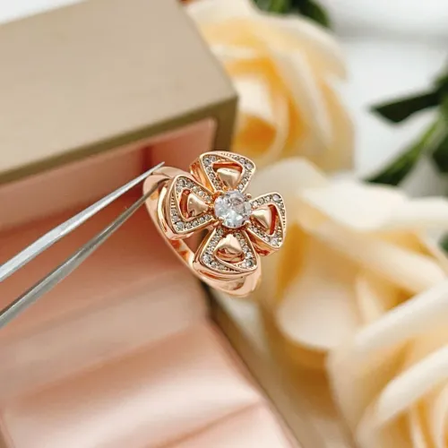 Replica Bvlgari Rings In Rose Gold For Women #1425883 $29.00 USD for Wholesale