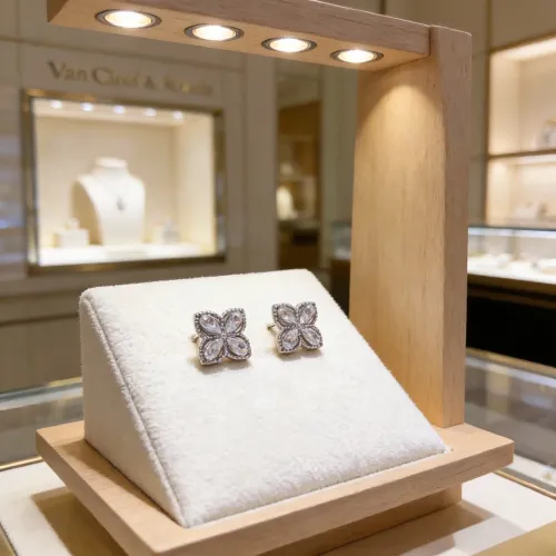 Replica Van Cleef & Arpels Earrings For Women #1425937 $34.00 USD for Wholesale