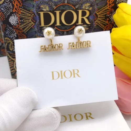 Replica Christian Dior Earrings For Women #1425998 $25.00 USD for Wholesale