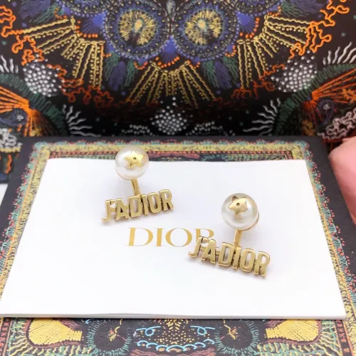 Replica Christian Dior Earrings For Women #1425998 $25.00 USD for Wholesale