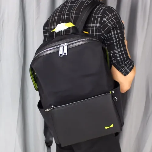 Replica Fendi AAA Man Backpacks #1426141 $102.00 USD for Wholesale