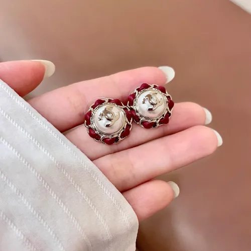 Replica Chanel Earrings For Women #1426296 $32.00 USD for Wholesale