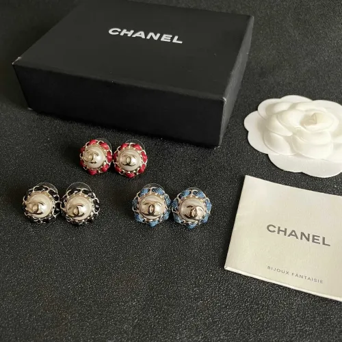 Replica Chanel Earrings For Women #1426297 $32.00 USD for Wholesale