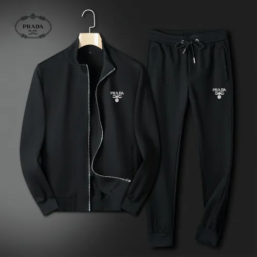 Prada Tracksuits Long Sleeved For Men #1426372 $80.00 USD, Wholesale Replica Prada Tracksuits