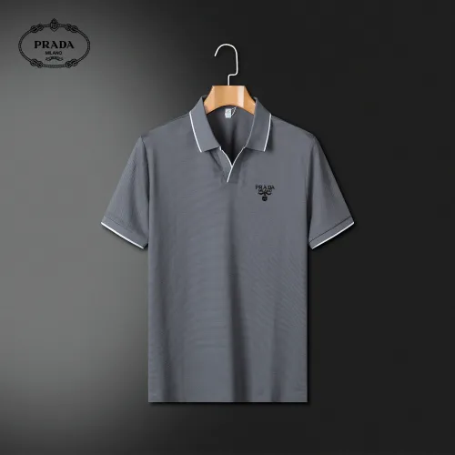 Prada T-Shirts Short Sleeved For Men #1426620 $42.00 USD, Wholesale Replica Prada T-Shirts
