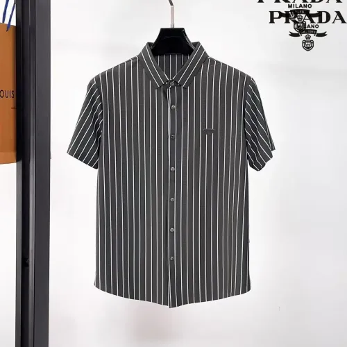 Prada Shirts Short Sleeved For Men #1426778 $52.00 USD, Wholesale Replica Prada Shirts