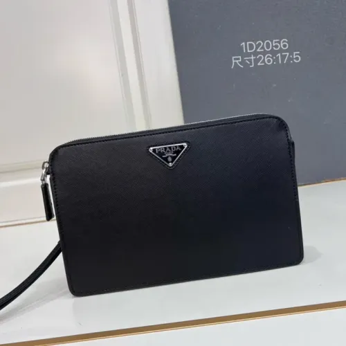 Prada AAA Man Pouches #1426824 $96.00 USD, Wholesale Replica Prada AAA Man Wallets
