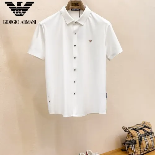 Armani Shirts Short Sleeved For Men #1426894 $52.00 USD, Wholesale Replica Armani Shirts