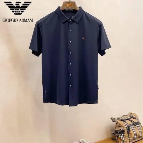 Armani Shirts Short Sleeved For Men #1426895 $52.00 USD, Wholesale Replica Armani Shirts