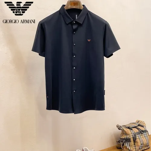 Armani Shirts Short Sleeved For Men #1426896 $52.00 USD, Wholesale Replica Armani Shirts