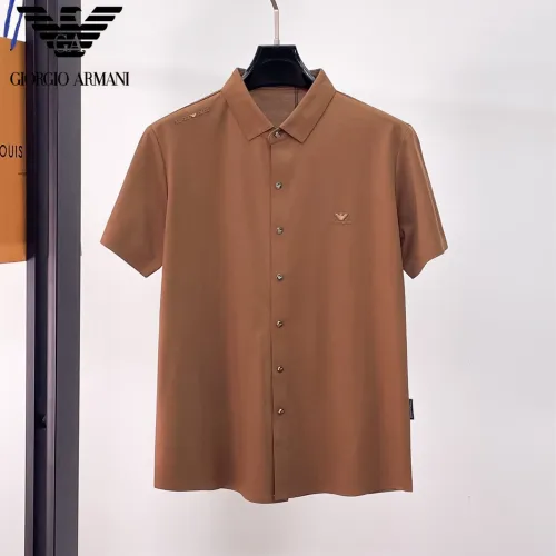 Armani Shirts Short Sleeved For Men #1426935 $52.00 USD, Wholesale Replica Armani Shirts