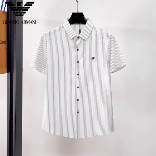 Armani Shirts Short Sleeved For Men #1426945 $52.00 USD, Wholesale Replica Armani Shirts