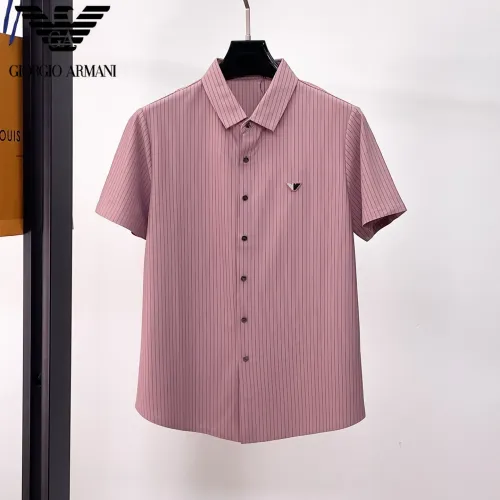 Armani Shirts Short Sleeved For Men #1426947 $52.00 USD, Wholesale Replica Armani Shirts