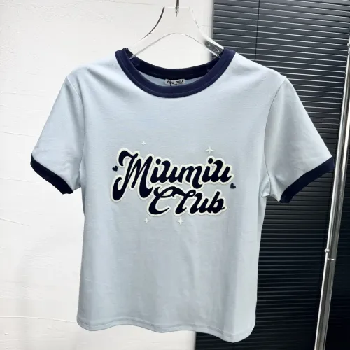 MIU MIU T-Shirts Short Sleeved For Women #1426967