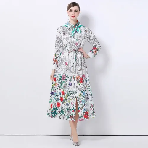 Gucci Dresses Long Sleeved For Women #1426980